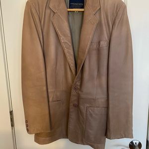 Leather blazer